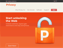 Tablet Screenshot of privacyinc.com
